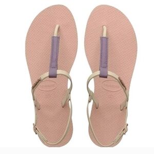 Havaianas Women's Sandals - Light Pink and Lavender